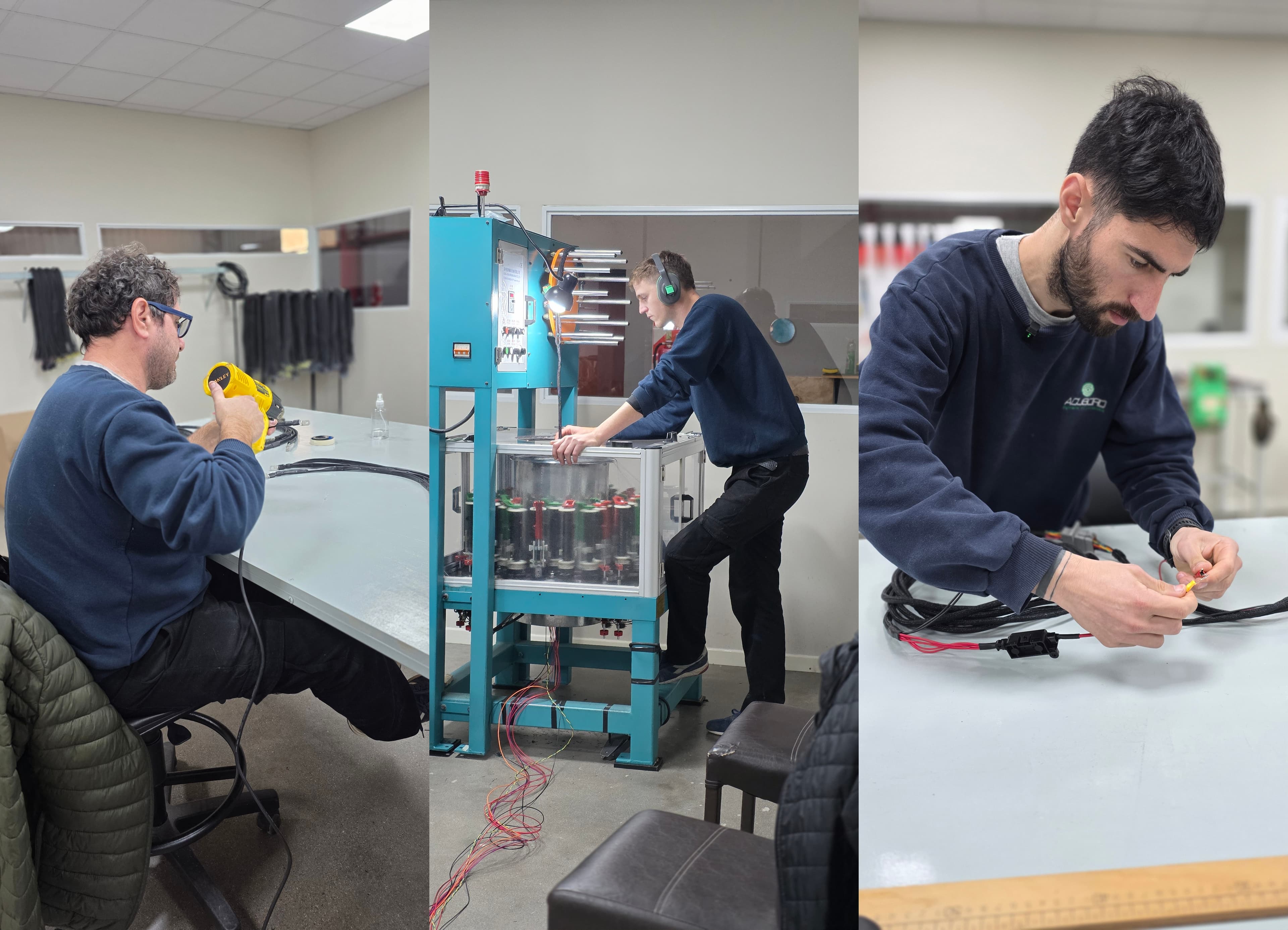 Equipo de ACUBORD trabajando en la planta de Marcos Juárez